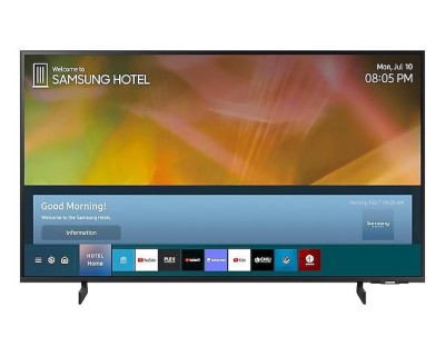43" Samsung Hospitality TV 43AU800, 4K/3840x2160, LAN/WiFi/Bluetooth, 20W högtalare, Tizen 6, IPTV, DVB-T2/C/S2 tuner