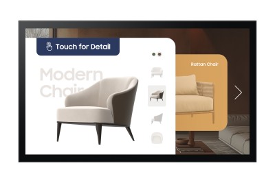 32" Samsung QM32C-T, 1920x1080 Touch, 8 ms, LAN/WiFi/Bluetooth, 16/7-drift#1