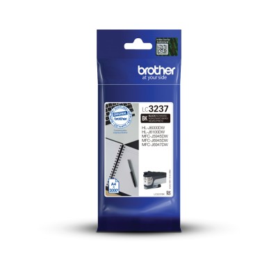 Brother LC3237BK, Svart, 3000 sidor