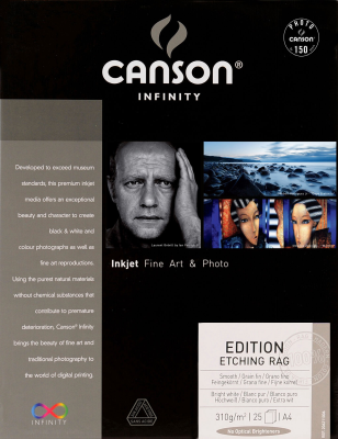 Canson Edition Etching Rag A4, 310g/m2, 25 ark