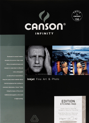 Canson Edition Etching Rag A2, 310g/m2, 25 ark