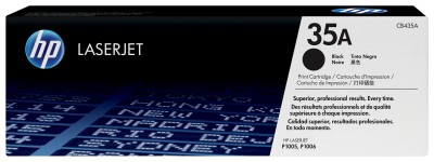 HP 35A Svart, LaserJet P1005/P1006 (CB435A), 1500 sidor