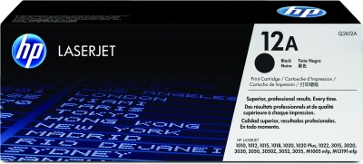 HP 12A Svart. LaserJet 1010/1012/1015/1018/1020/1022/3015/3030 (Q2612A), 2500 sidor