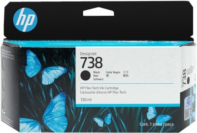 HP 738 Svart, 130 ml