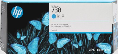 HP 738 Cyan, 300 ml