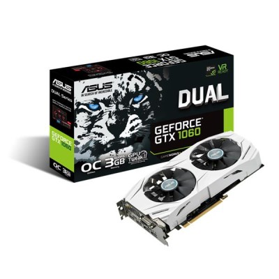 Asus GeForce GTX 1060 DUAL OC 3 GB GDDR5, DVI/2xHDMI/2xDP#1