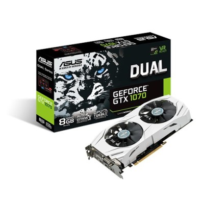 Asus GeForce GTX 1070 DUAL 8 GB GDDR5, DVI/2xHDMI/2xDP