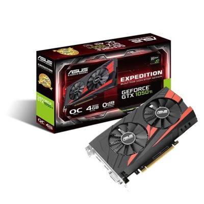 Asus GeForce GTX 1050 Ti Expedition OC 4 GB GDDR5, PCI-E, DVI/HDMI/DP