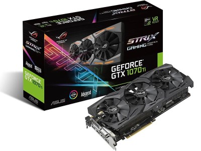 Asus GeForce GTX 1070Ti ROG Strix 8 GB GDDR5, PCI-E, DVI/2xHDMI/2xDP