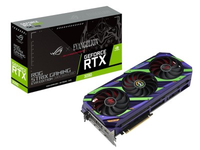 Asus GeForce RTX 3090 ROG STRIX OC Evangelion SE 24 GB GDDR6X, 2xHDMI/2xDP, Aura Sync RGB#1