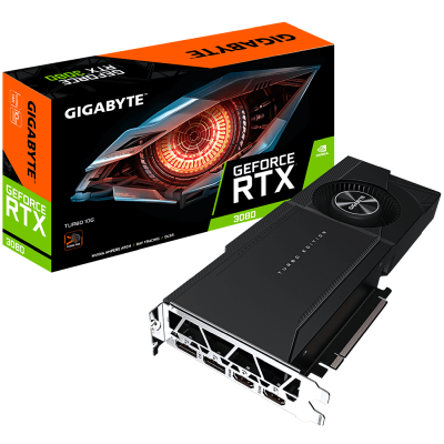Gigabyte GeForce RTX 3080 TURBO Rev 2.0 (LHR) 10 GB GDDR6X, 2xHDMI/2xDP