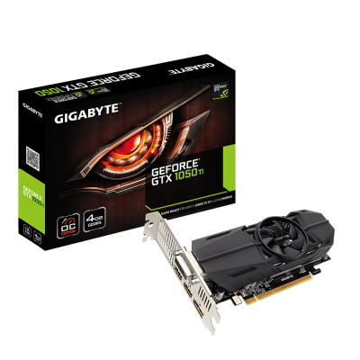 Gigabyte GeForce GTX 1050 Ti OC Low Profile 4 GB GDDR5, DVI/2xHDMI/DP