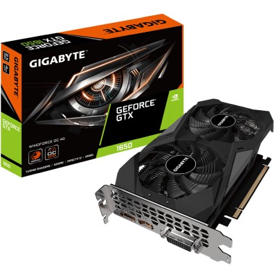 Gigabyte GeForce GTX 1650 WINDFORCE OC 4 GB GDDR6, DVI/HDMI/DP