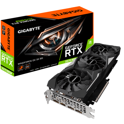 Gigabyte GeForce RTX 2070 SUPER WindForce OC 3X 8 GB GDDR6, HDMI/3xDP#1