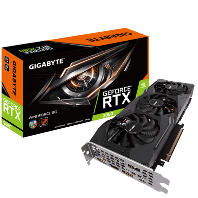 Gigabyte GeForce RTX 2080 Windforce 8 GB GDDR6, HDMI/3xDP/USB-C#1