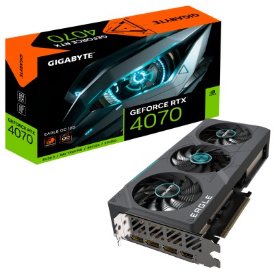 Gigabyte GeForce RTX 4070 Eagle OC 12 GB GDDR6X, HDMI/3xDP, RGB Fusion