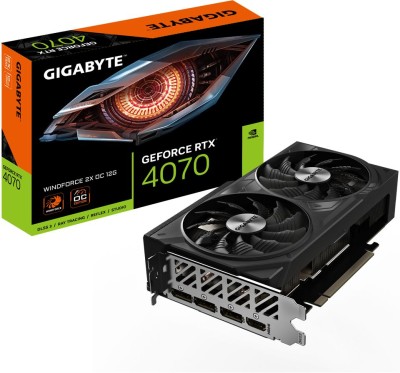 Gigabyte GeForce RTX 4070 Windforce 2X OC 12 GB GDDR6X, HDMI/3xDP