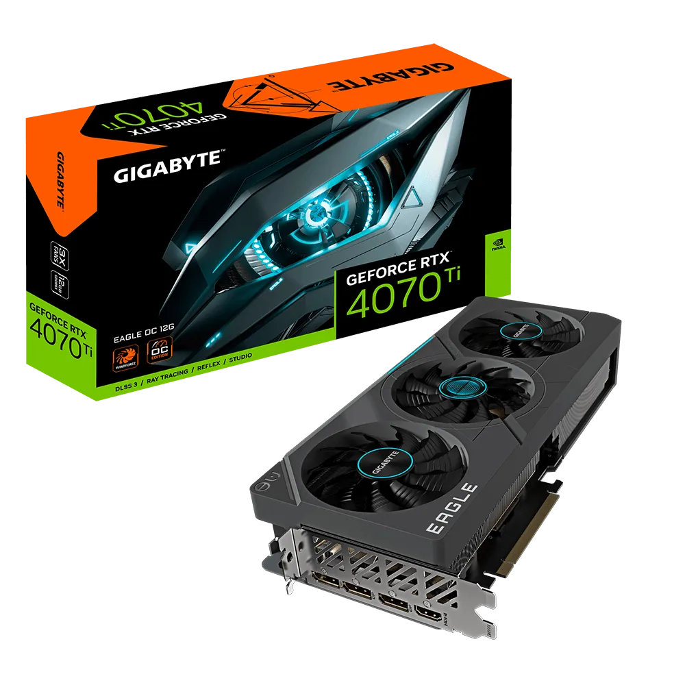 Gigabyte GeForce RTX 4070 Ti EAGLE OC 12 GB GDDR6X, HDMI/3xDP, RGB Fusion