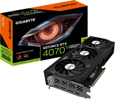 Gigabyte GeForce RTX 4070 Ti Super Windforce OC 16 GB GDDR6X, HDMI/3xDP