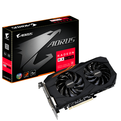 Gigabyte AMD Radeon RX 580 Aorus 4 GB GDDR5, DVI/HDMI/3xDP, Polaris