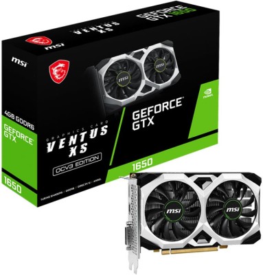 MSI GeForce GTX 1650 D6 VENTUS XS OCV3 4 GB GDDR6, DVI/HDMI/DP