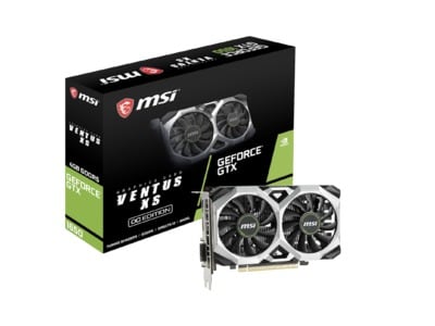 MSI GeForce GTX 1650 VENTUS OC 4 GB GDDR5, DVI/HDMI/DP#1
