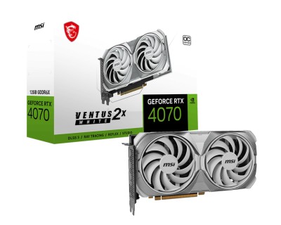 MSI GeForce RTX 4070 Ventus 2X OC White 12 GB GDDR6X, HDMI/3xDP