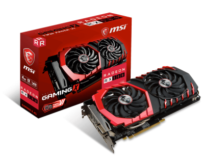 MSI AMD RX 580 GAMING X 8 GB GDDR5 PCI-E, DVI/HDMI/3xDP, Twin Frozr VI
