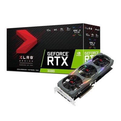 PNY GeForce RTX 3080 XLR8 EPIC-X RGB Triple Fan 10 GB GDDR6X, HDMI/3xDP, 3 slot#1