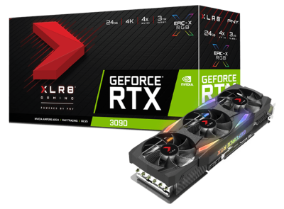 PNY GeForce RTX 3090 XLR8 Gaming EPIC-X 24 GB GDDR6X, HDMI/3xDP, RGB Triple Fan, 3-slot#1