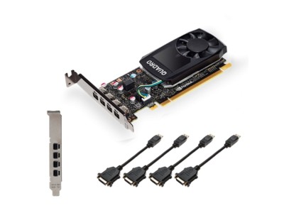 PNY Quadro P620, 2 GB GDDR6, 4xminiDP, Low Profile#3