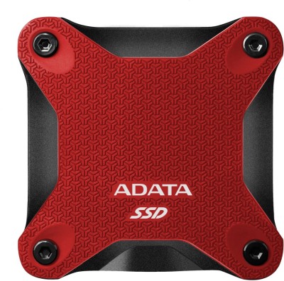 480 GB ADATA SD600 SSD, USB 3.2 Gen.1 - Röd