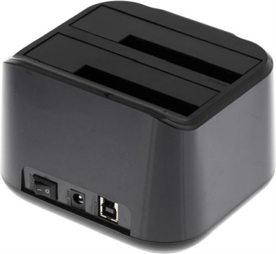 USB dockningsstation för dubbla diskar med kloning för 2.5" och 3.5" SATA3-hårddiskar, USB 3.0, Deltaco - Svart#3