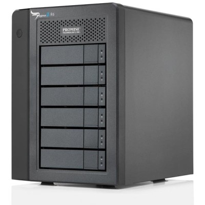 6 x 2 TB Promise Pegasus 2 R6, SATA 6-bay Hot-swap, Thunderbolt 2 inkl. Thunderbolt-kabel