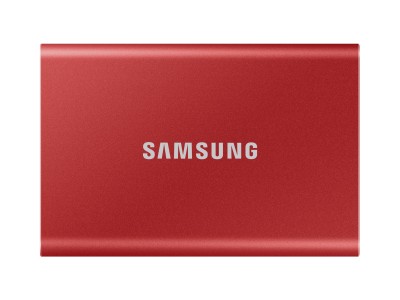 500 GB Samsung Portable SSD T7, USB-C 3.2, inkl. adapter för Typ A - Röd#2