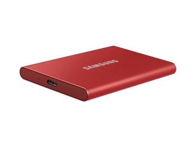 500 GB Samsung Portable SSD T7, USB-C 3.2, inkl. adapter för Typ A - Röd#3