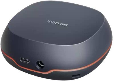 4 TB SanDisk Desk Drive SSD, USB-C 3.2 Gen 2 - Svart