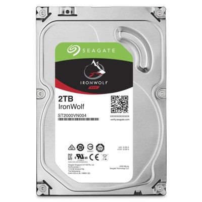 2 TB Seagate IronWolf, 5900 rpm, 64 MB cache, SATA3, NAS drive 24/7-drift