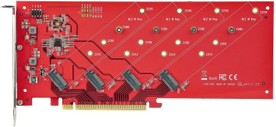 Startech Quad M.2 PCIe Adapter Card, 4xM.2, PCIe 4.0 x16, Bifurcation Required#3