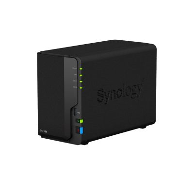 Synology DiskStation DS218+, 2-bay NAS, Intel Celeron 2,0 GHz, 2 GB RAM, 4K transcoding
