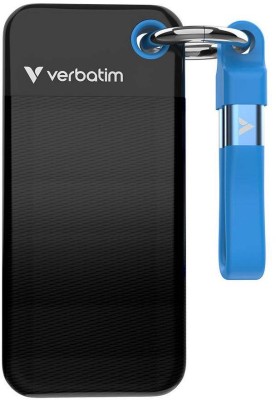 1 TB Verbatim Pocket SSD, USB 3.2 Gen2 - Svart/Blå#1