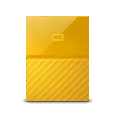 2 TB WD My Passport Thin, 2.5", USB 3.0, WD Backup - Gul