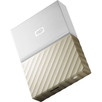 2 TB WD My Passport Ultra, 2.5", USB 3.0, WD Backup - Guld