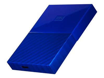 2 TB WD My Passport, 2.5", USB 3.0, WD Backup - Blå