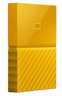 1 TB WD My Passport, 2.5", USB 3.0, WD Backup - Gul