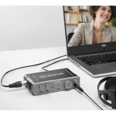 Ljudmixer BOYA BY-AM1, 2-kanals, 6,3mm/XLR med 48V fantommatning, USB#3