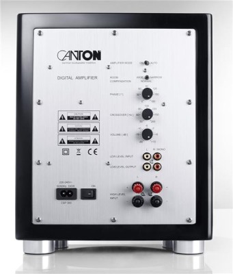 Canton SUB 601, 200W aktiv sub, 8.7" baselement - Svart#5