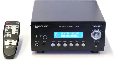 Ecler CA200Z Digital Mixer-amplifier w/2x70W, 6xAudio-IN, 2xOUT