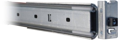 Rackskenor Inter-Tech teleskopiska 26"/650mm - Silver#2