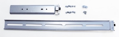 Rackskenor Inter-Tech teleskopiska 26"/650mm - Silver#3